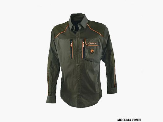 UNIVERS – Shirt with Inserts Green/Orange