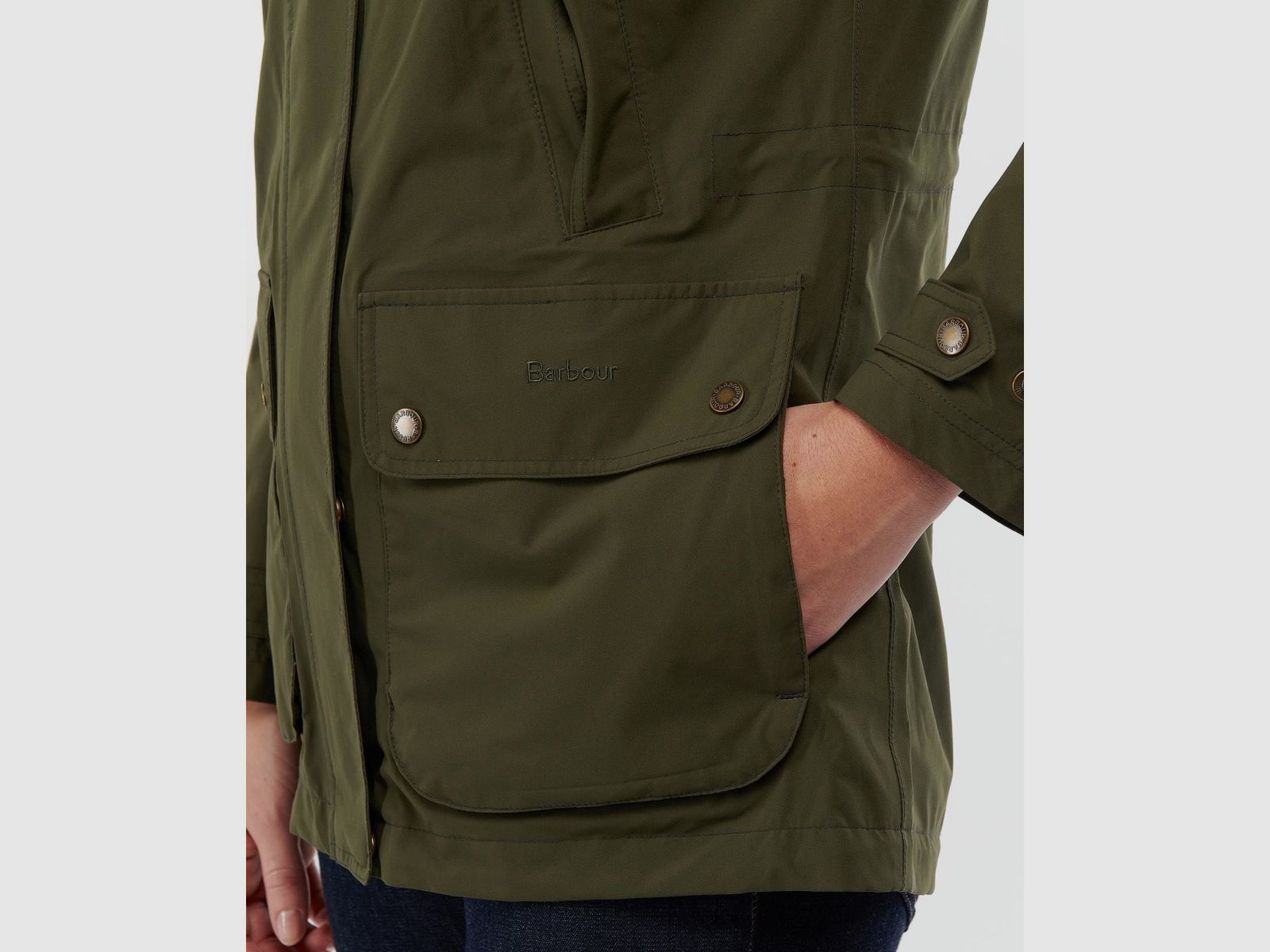 BARBOUR Clyde Jacke Olijf