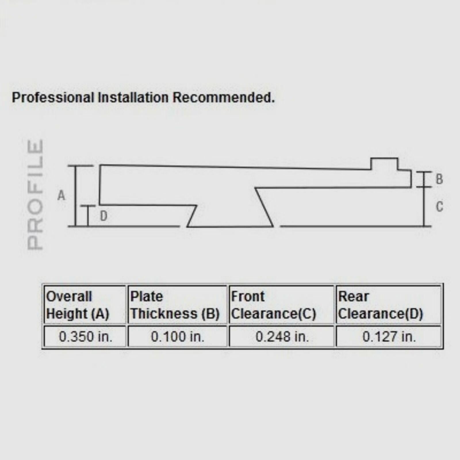 Trijicon RMR/SRO Montage .248" (248 Zoll) Colt1911