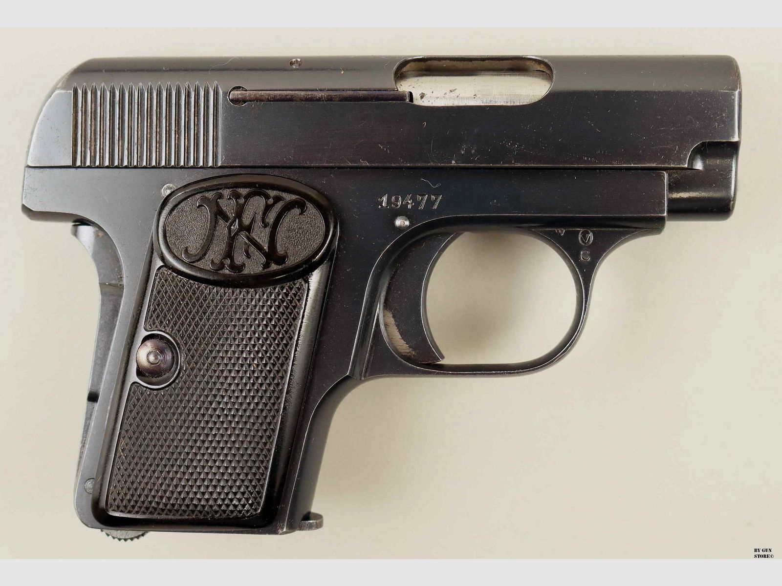 Pistool F.n. Browning mod. 1906 kal. 6,35 matr. 19477, afbeelding 3 van 7