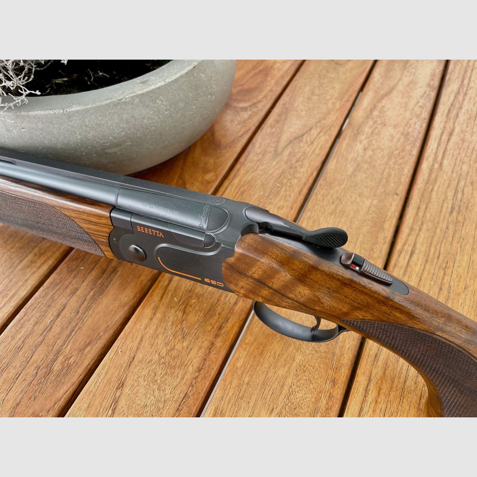 Beretta BDF 690 Competition Black Trap AS 12/70 LL:76cm Bockdoppelflinte Flinte