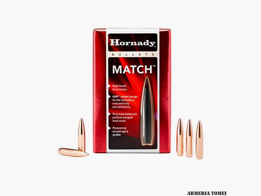 HORNADY – Bullets – 22 Cal .224 53 gr HP Match™ (100 pcs) -2250