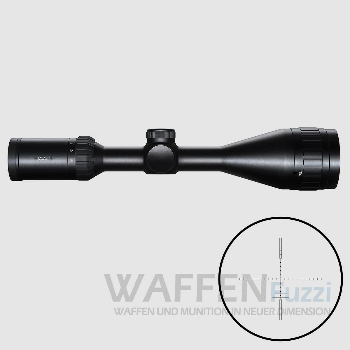 Hawke Airmax 4-12x50 AMX Absehen für starke Luftgewehre - 10 Jahre Garantie