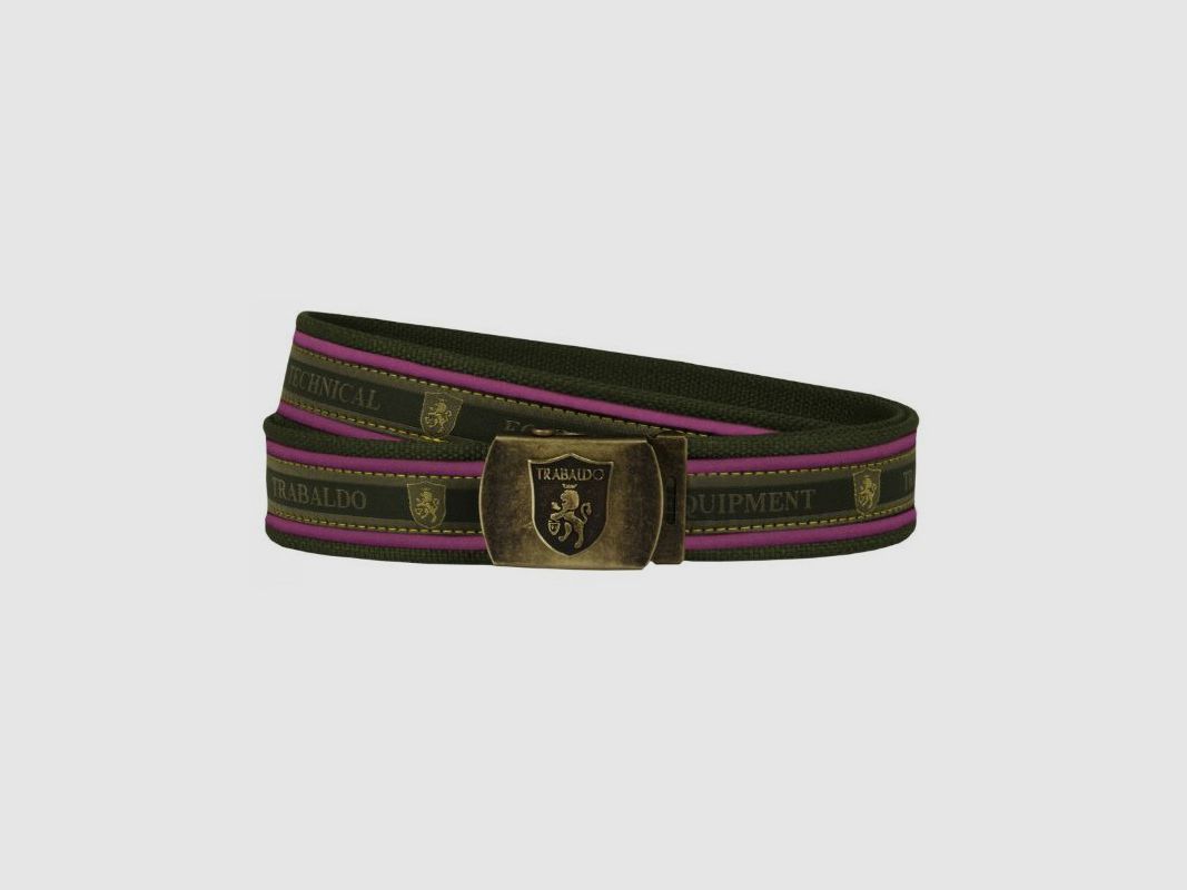 Trabaldo Riem roze en groen art. C20/40 FUCSIA RIEM WTE, afbeelding 2 van 2