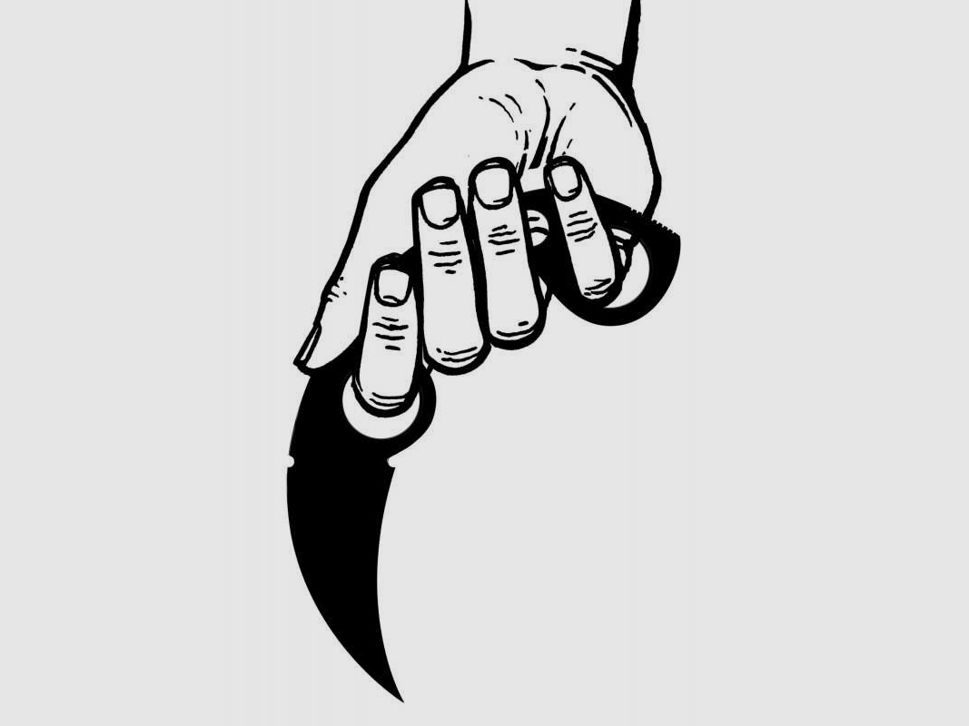 United Cutlery Undercover Karambit Schlagring Messer