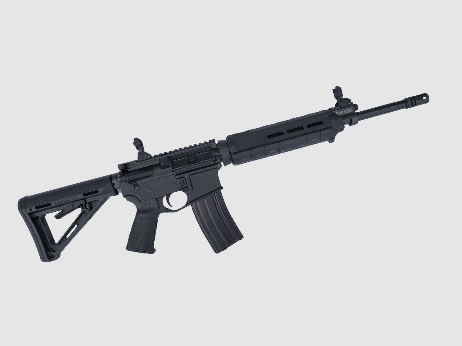 Adams Arms MB semi-automatisch geweer met zuigersysteem, kal. 5.56NATO (.223REM), 16"-loop, zwart, afbeelding 3 van 4
