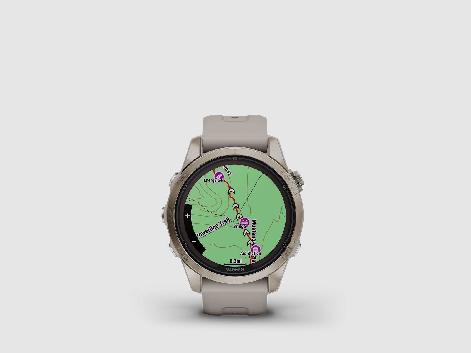 Garmin fēnix® 7S Pro – Sapphire Solar Edition, Beige/Softgold mit QuickFit®-Silikon-Armband 20 mm, Bild 6 von 12