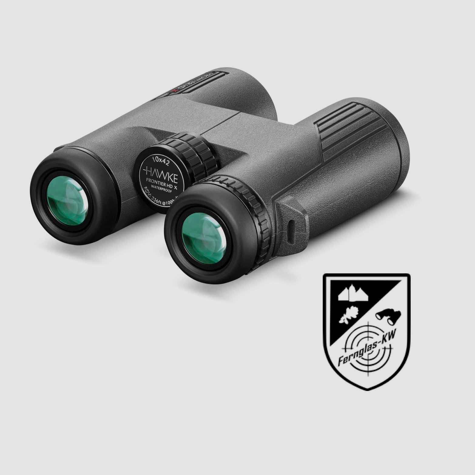 HAWKE 38013 Frontier HD X 10x42 Fernglas mit Riemen und Tragetasche Birdwatcher
