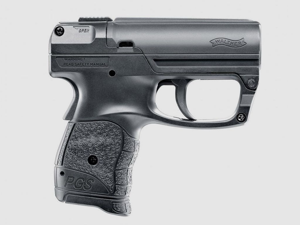 Pfefferspraypistole Walther P2P PGS Personal Guard System schwarz inklusive Pfefferspraykartusche (P18)