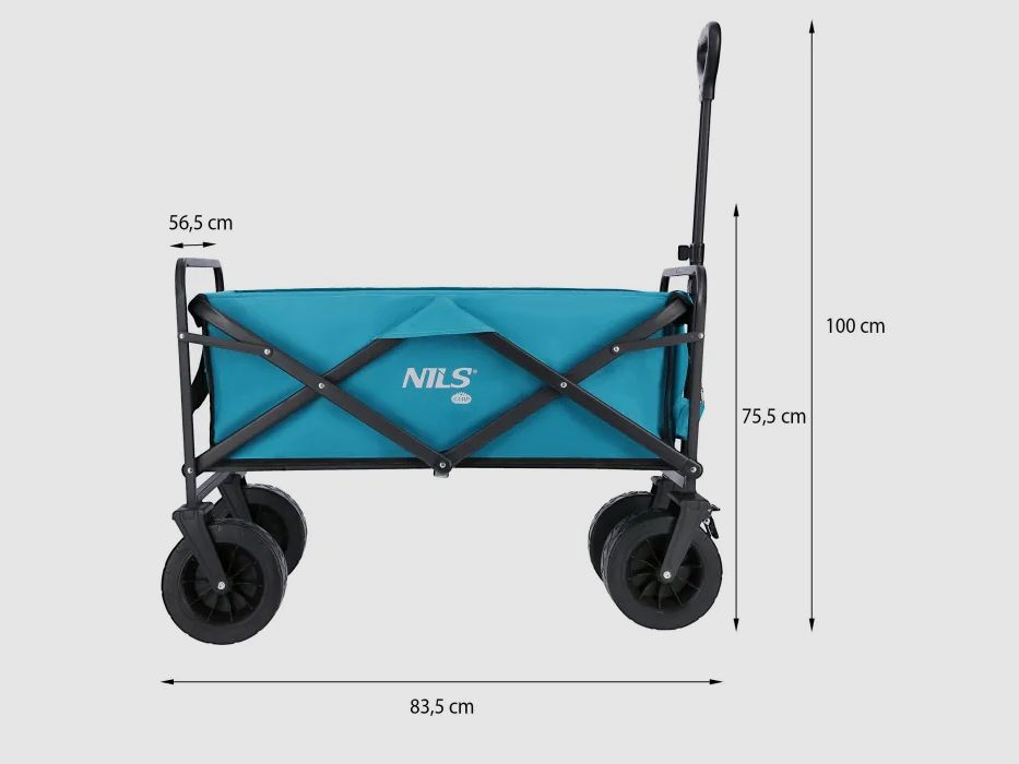 NC1607 Handwagen Türkis 100L Nils Camp