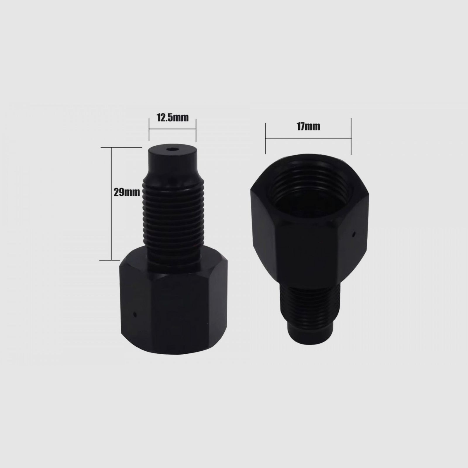 CO2 adapter for 88g capsule for Paintball HPA bottle, image 2 of 5
