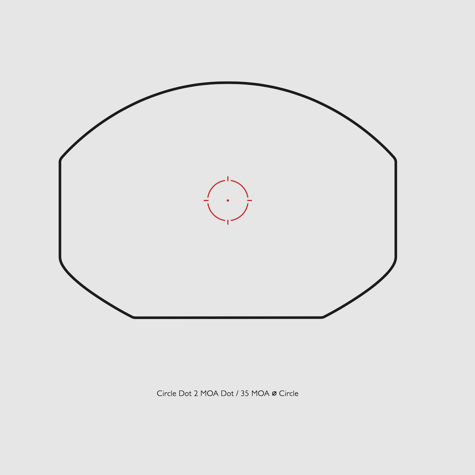 HAWKE Reflexvisier 12145 Wide View Circle Dot 2 MOA Dot 35 MOA