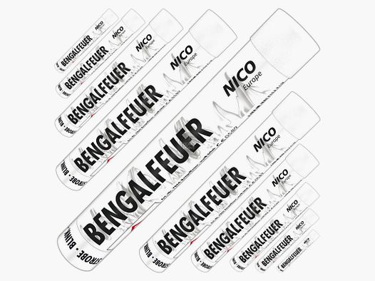 10er Pack Nico Pyro Bengalfeuer Wei - blinkend