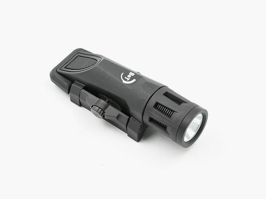 Gewehrlampe B&T Weapon Mounted Light Gen2, LED 400 Lumens, Schwarz, QD NAR Montage, mit Stroboskop & Sicherungshebel