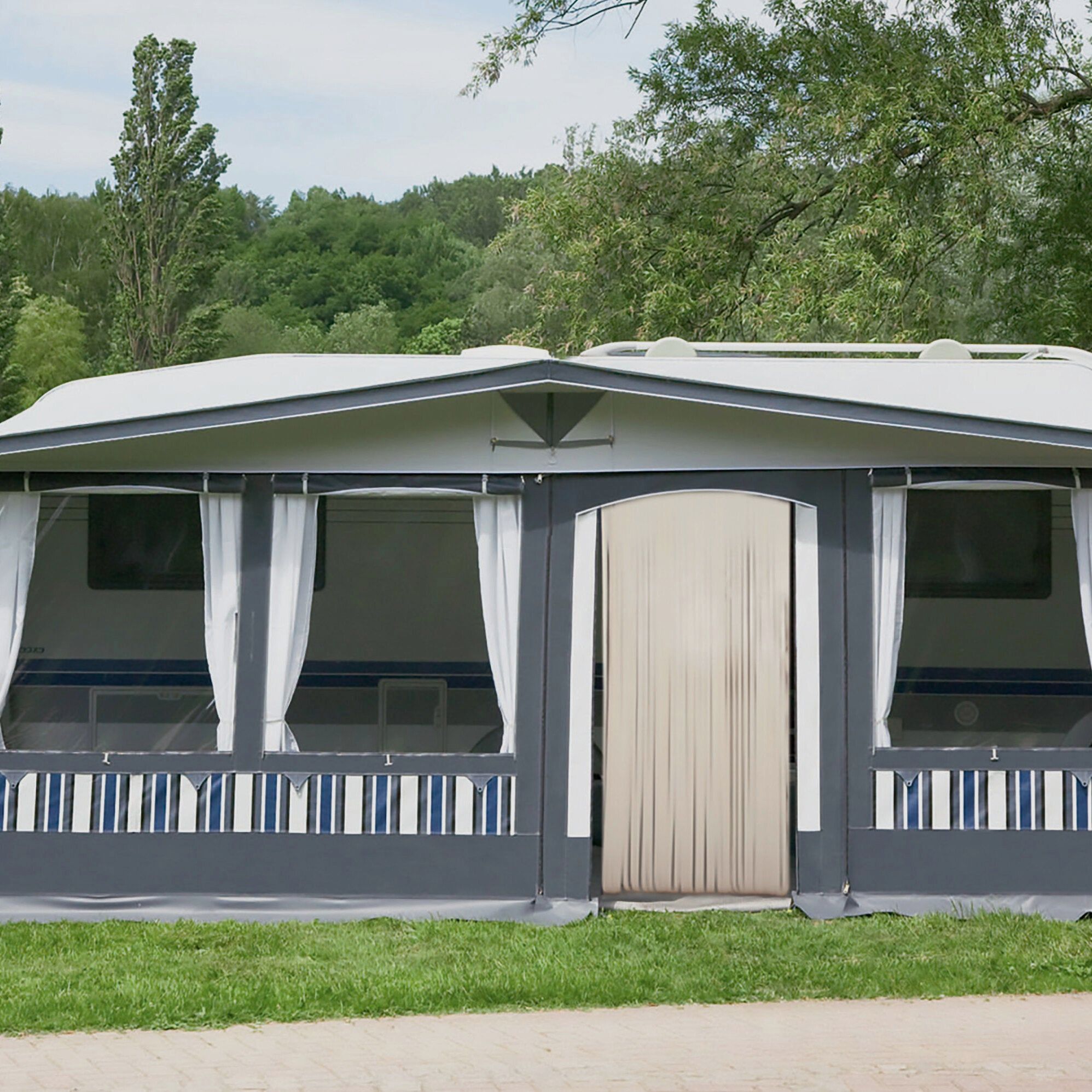 Tenda per porta Curtina4U, bianco crema, 60 cm, immagine 3 di 5