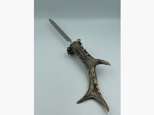 Letter opener deer antler/tin