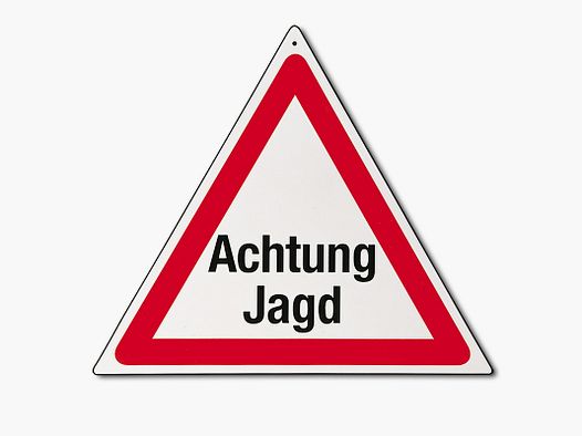 Trójkąt ostrzegawczy "Uwaga polowanie