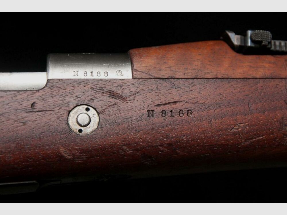DWM Berlin Mauser 98 1909 Argentino matching numbers, matching number cleaning rod, image 9 of 9