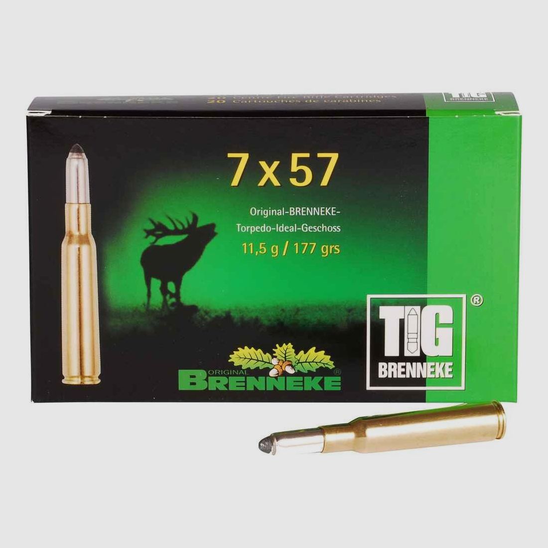 7x57 TIG 11,5g/177grs. Brenneke