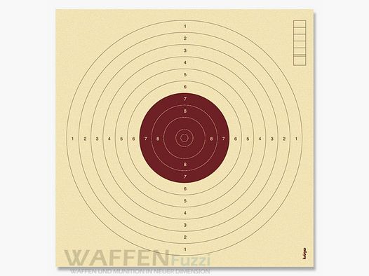 Cibles pour pistolet à air rouge 17x17 cm 100 pièces.