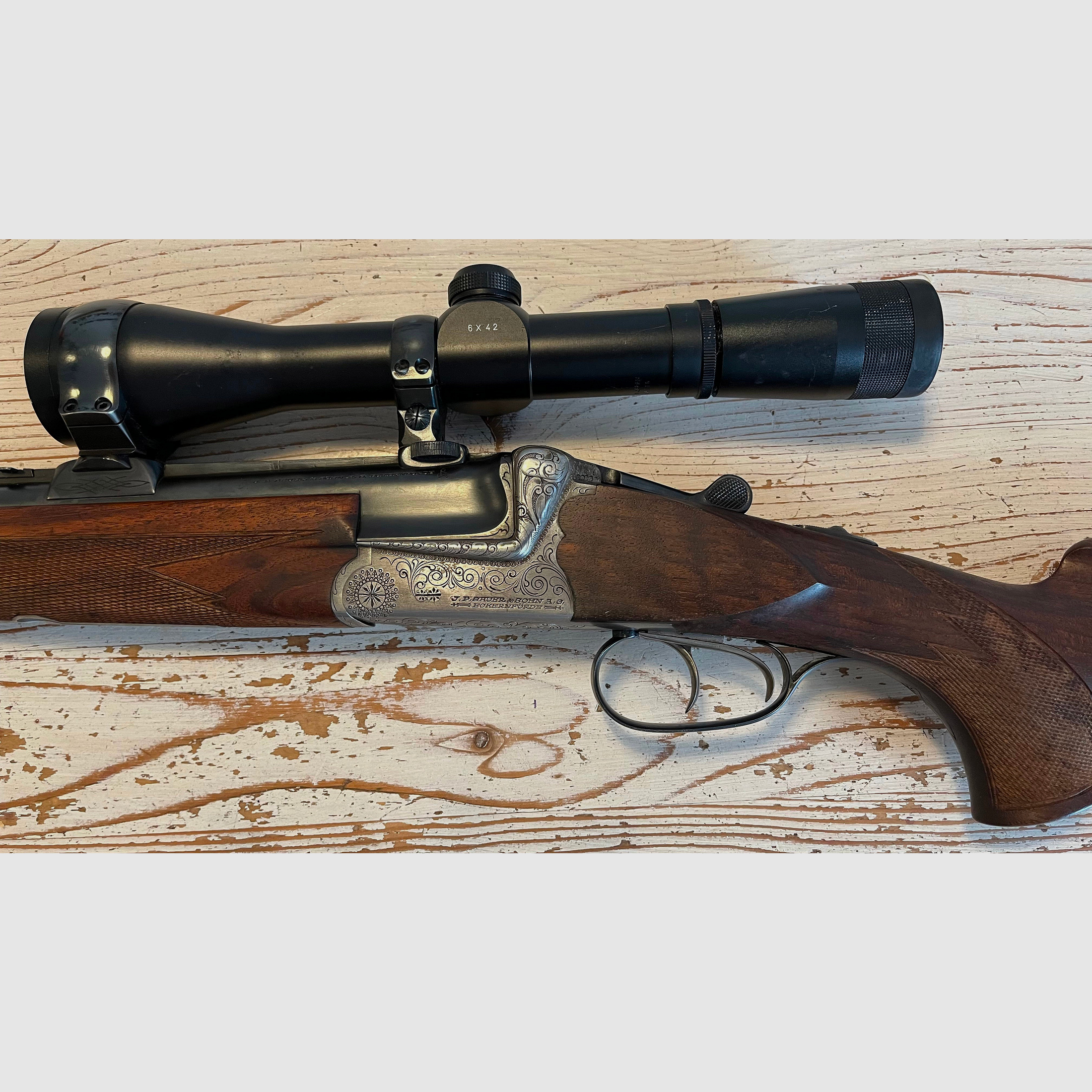 Sauer Bockbüchsflinte Modell 54, Kaliber 16/70 sowie Kaliber 7x65R 