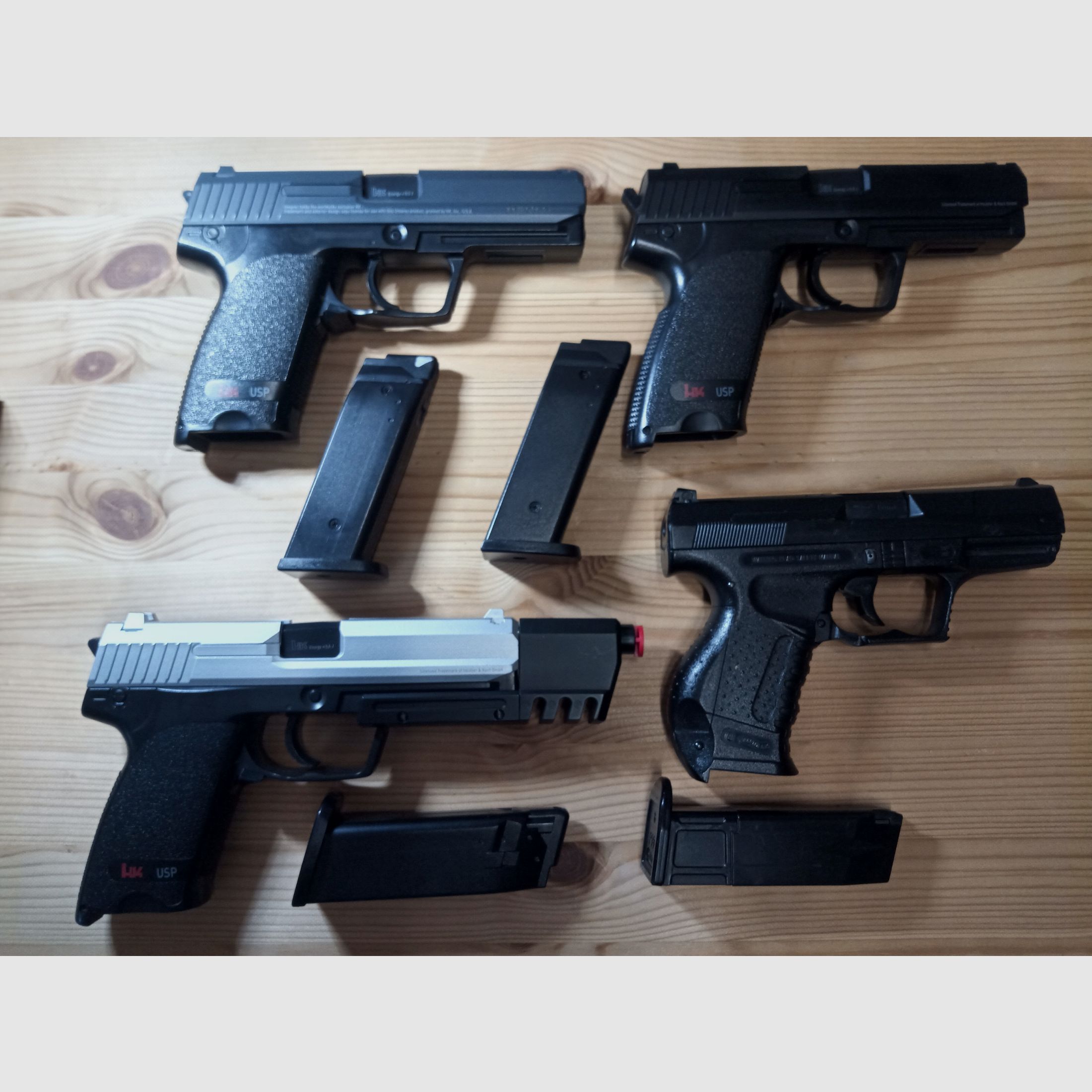 SAMMLUNG !  Umarex Airsoft  Pistolen Heckler & Koch USP / Walther P 99 - ab 14 !