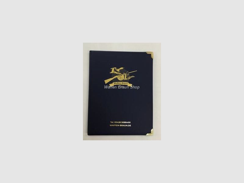 Waffen Braun: WBK-Mappe, Blau