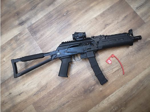 Kalaschnikov USA - KR-9 SBR Sport, carabine semi-automatique en calibre 9mm Luger, PCC, avec 6 chargeurs, mallette et certificat BKA, état d'origine - Limité