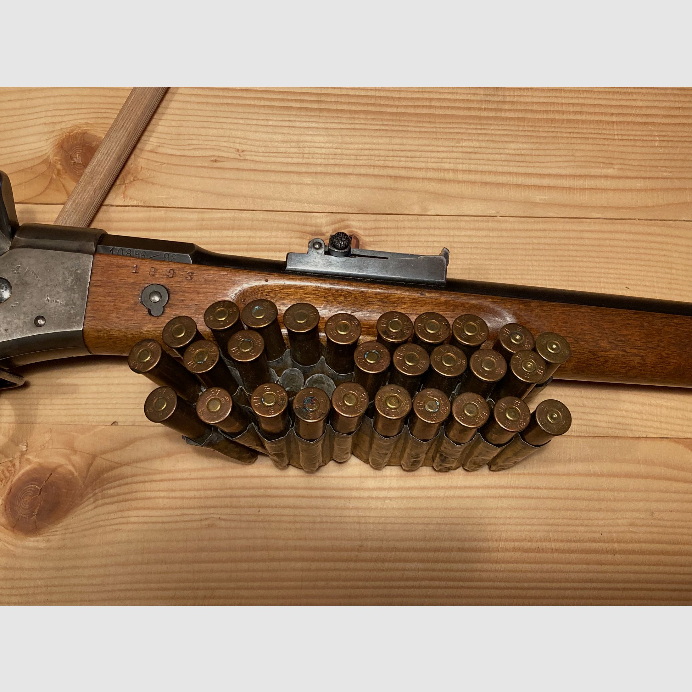 Schweden Rolling Block 8x58R Danish Krag 1872 Sammlermunition