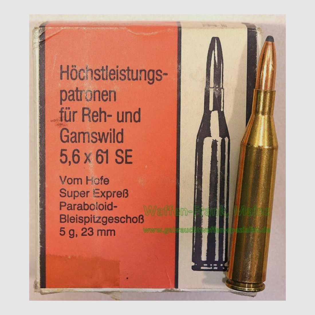 Hirtenberger / Österreich Büchsenpatronen 5,6x61SE