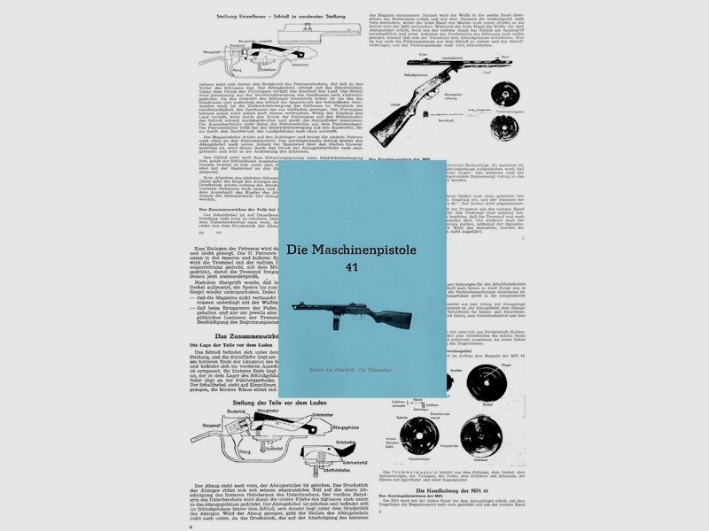 Nachdruck DDR Bedienungsanleitung Maschinenpistole 41 (PPSH 41)