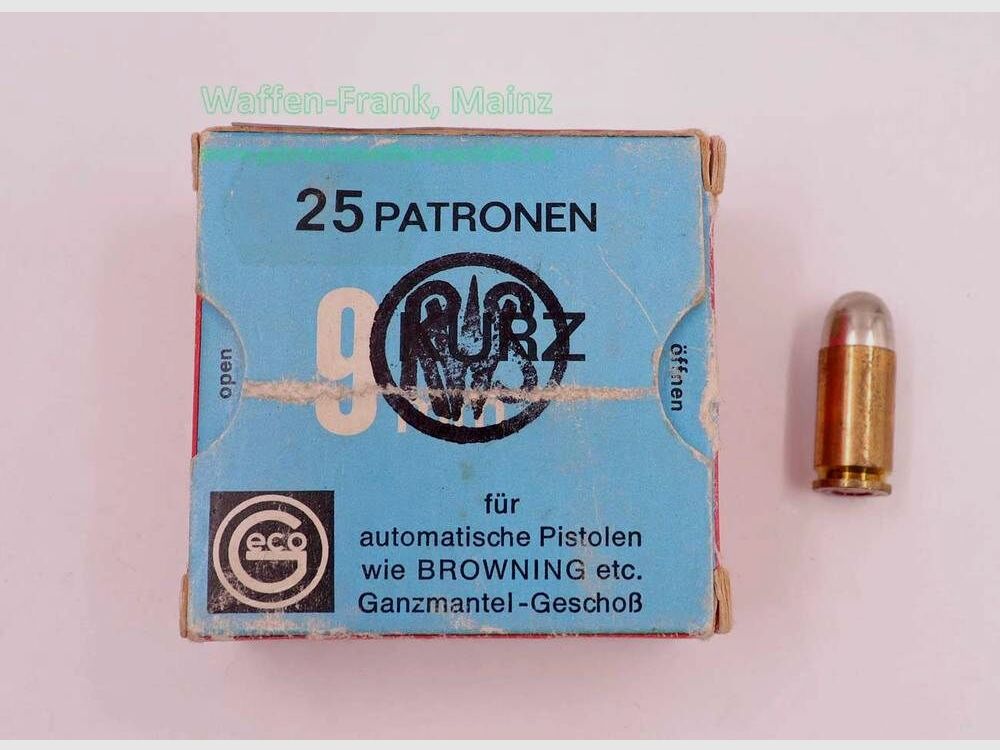 Geco - Fürth Pistolenmunition 9mmkurz/.380ACP/9x17