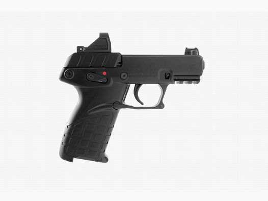 Kel Tec P17 Optic Black .22 LR Pistole mit Viridian-Kollimator