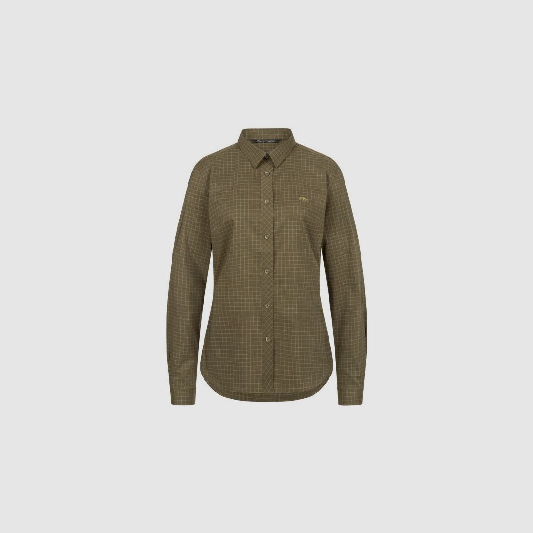 Blaser Stretch Bluse Sergia dark olive checked
