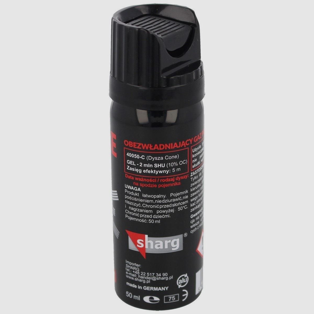 GAZ ŻEL 40050C 50ML DEFENSE NATO RED PERPPER GEL, zdjęcie 4 z 6
