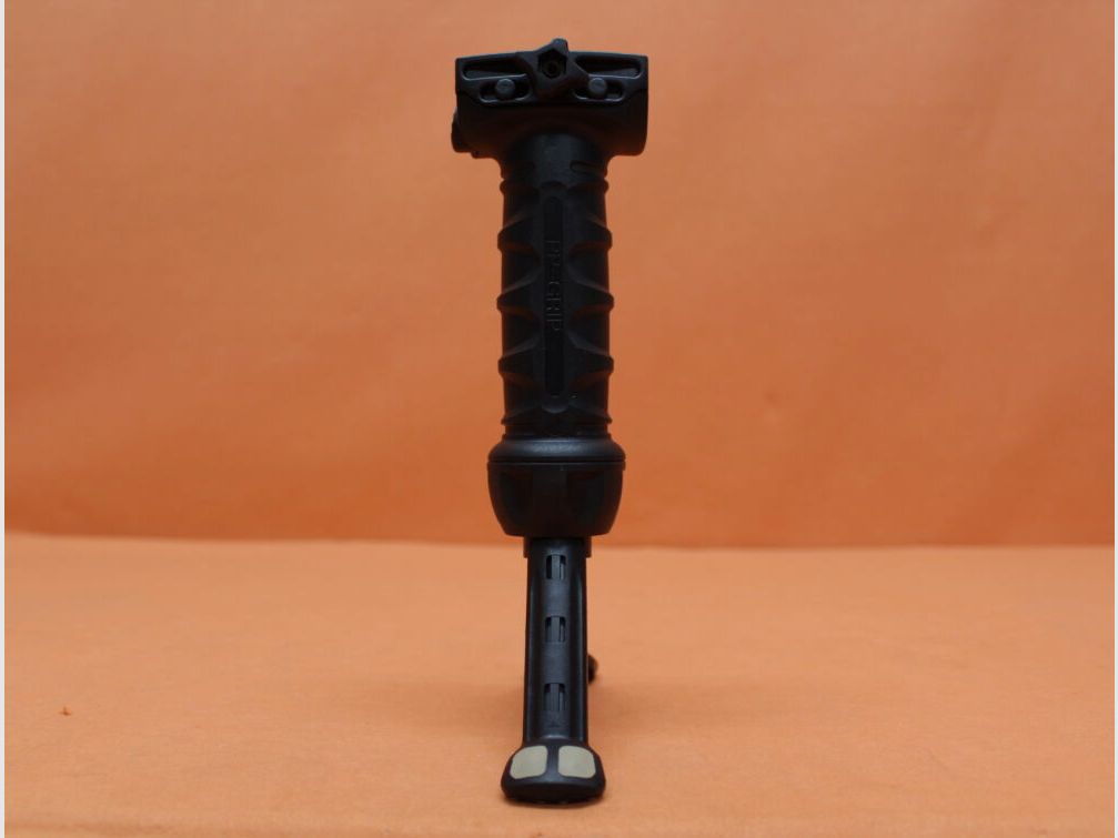 CAA Tactical CAA empuñadura delantera BPP/GP2 con bipode integrado (giratorio) para perfil Picatinny, acero/ polímero BLK