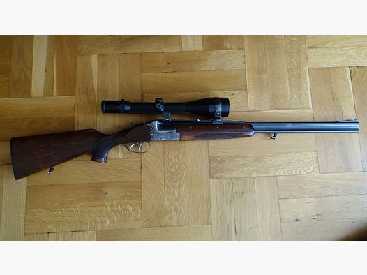 Bockdoppelbüchse Merkel BDB 221E 8x57JRS / Zeiss Diavari 3-12x56
