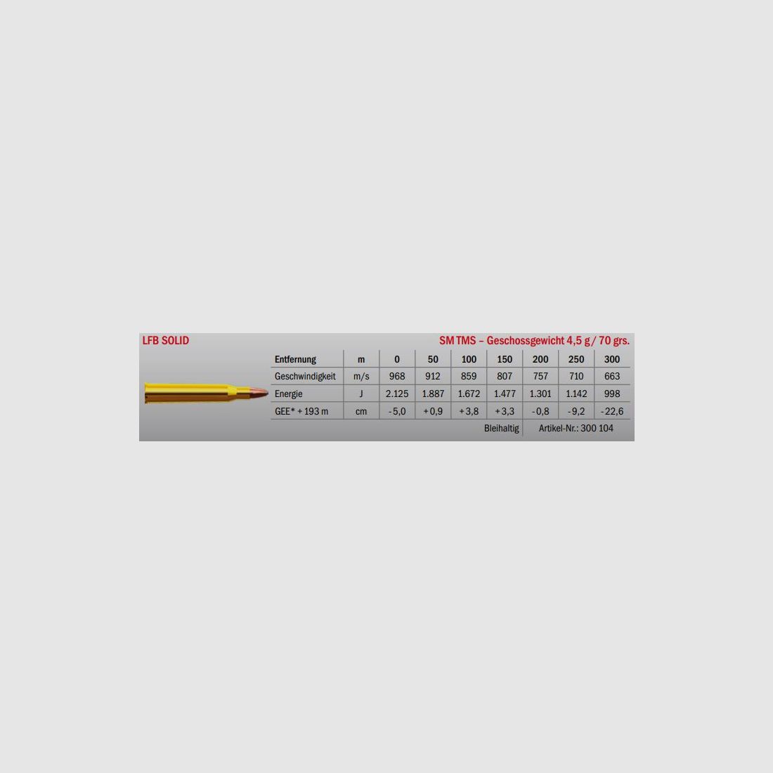 LFB Solid 5.6×57 R SM TMS 4.5g, Bild 2 von 2
