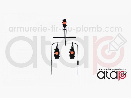 Objetivo de tiro 3 castores para carabina .22 LR