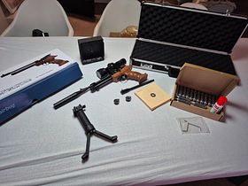 Diana Airbug with silencer and ZF 3-9x40VE and much more.