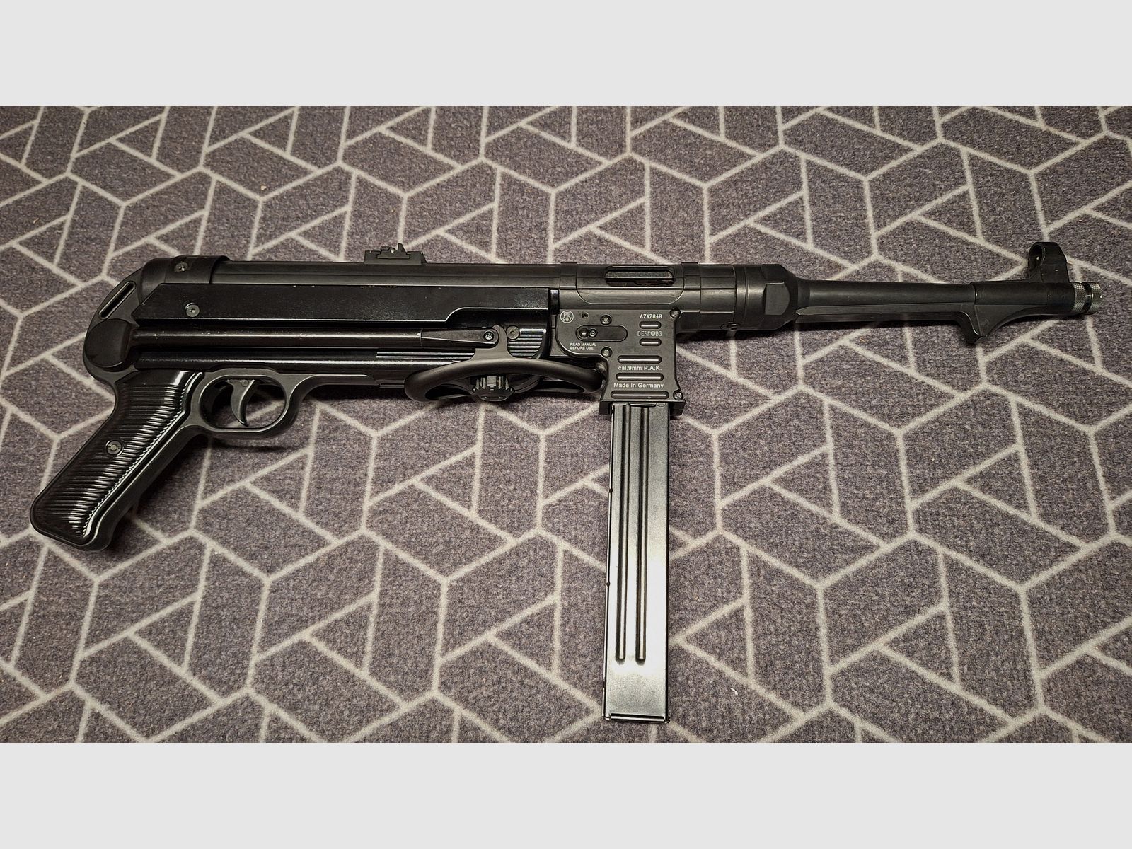 MP40 G.S.G. Pistola ametralladora de fogueo 9 mm P.A.K.