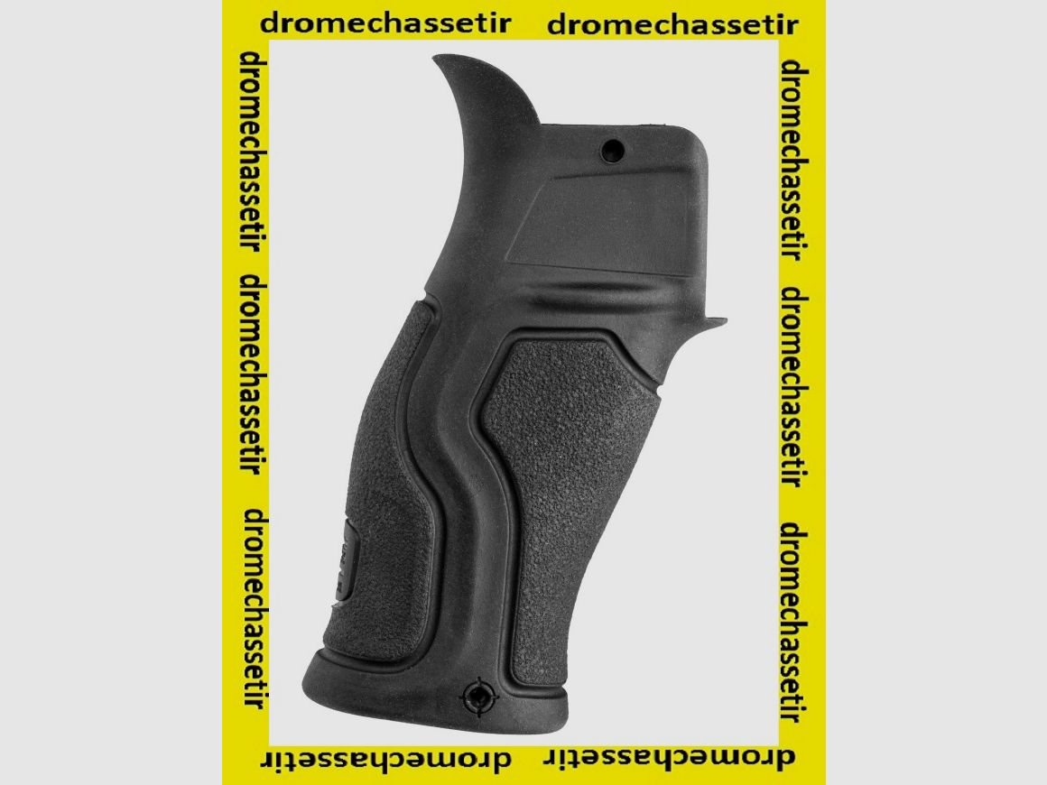 Empuñadura ergonómica de goma Fab Defense Gradus para AR 15 y chasis, negra