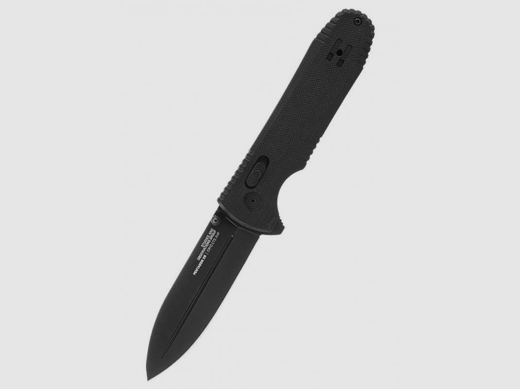 SOG Pentagon XR - Cuchillo de bolsillo negro