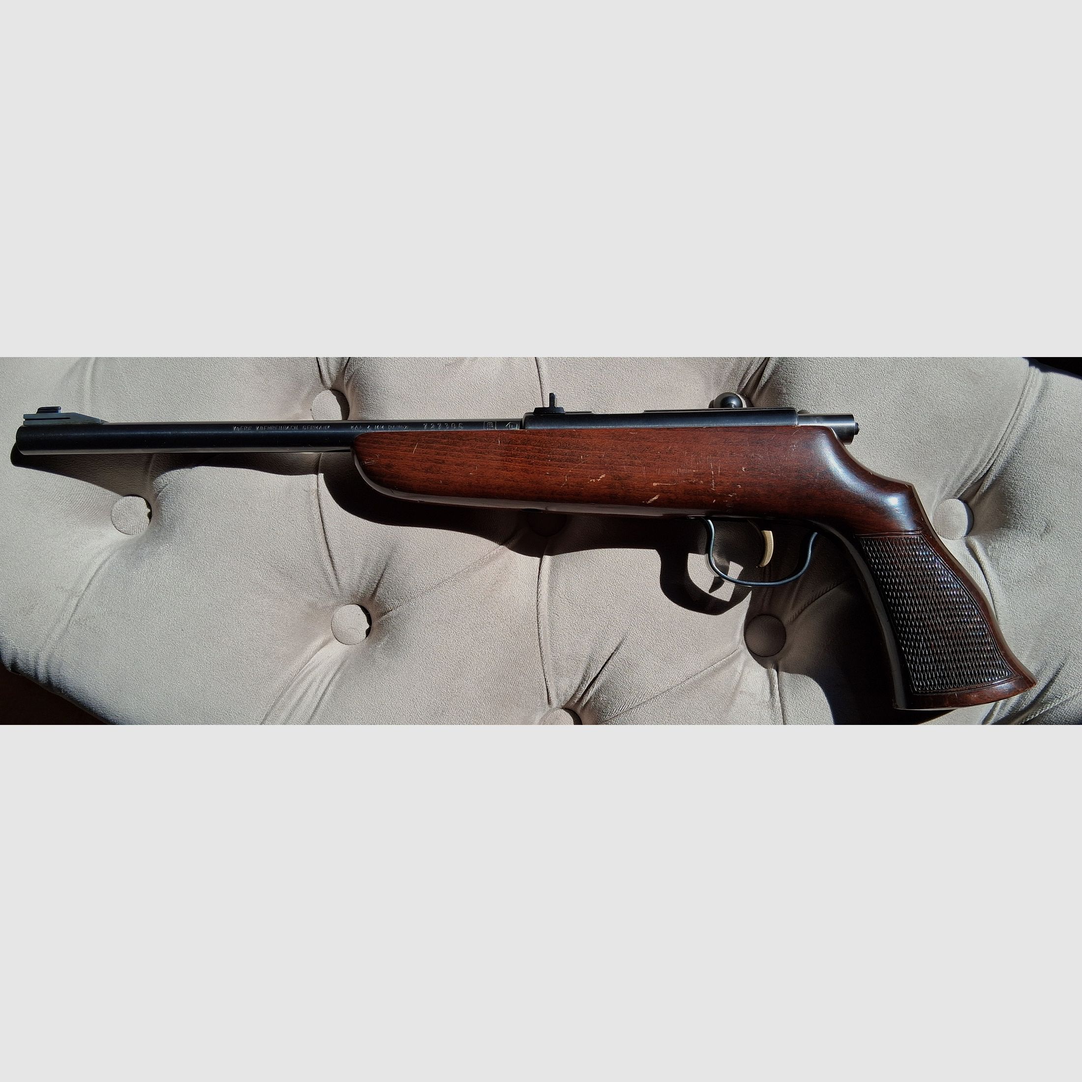 Voere rare single-shot pistol in 4mmRl with F mark and PTB110 Rare collector's item