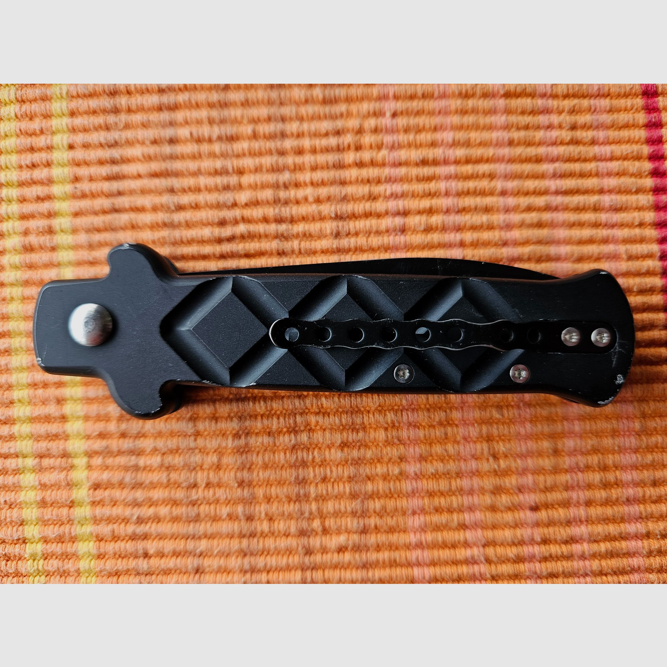 Beltrame Springmesser Coltello Scatto Tattico 3-D Nero schwarz