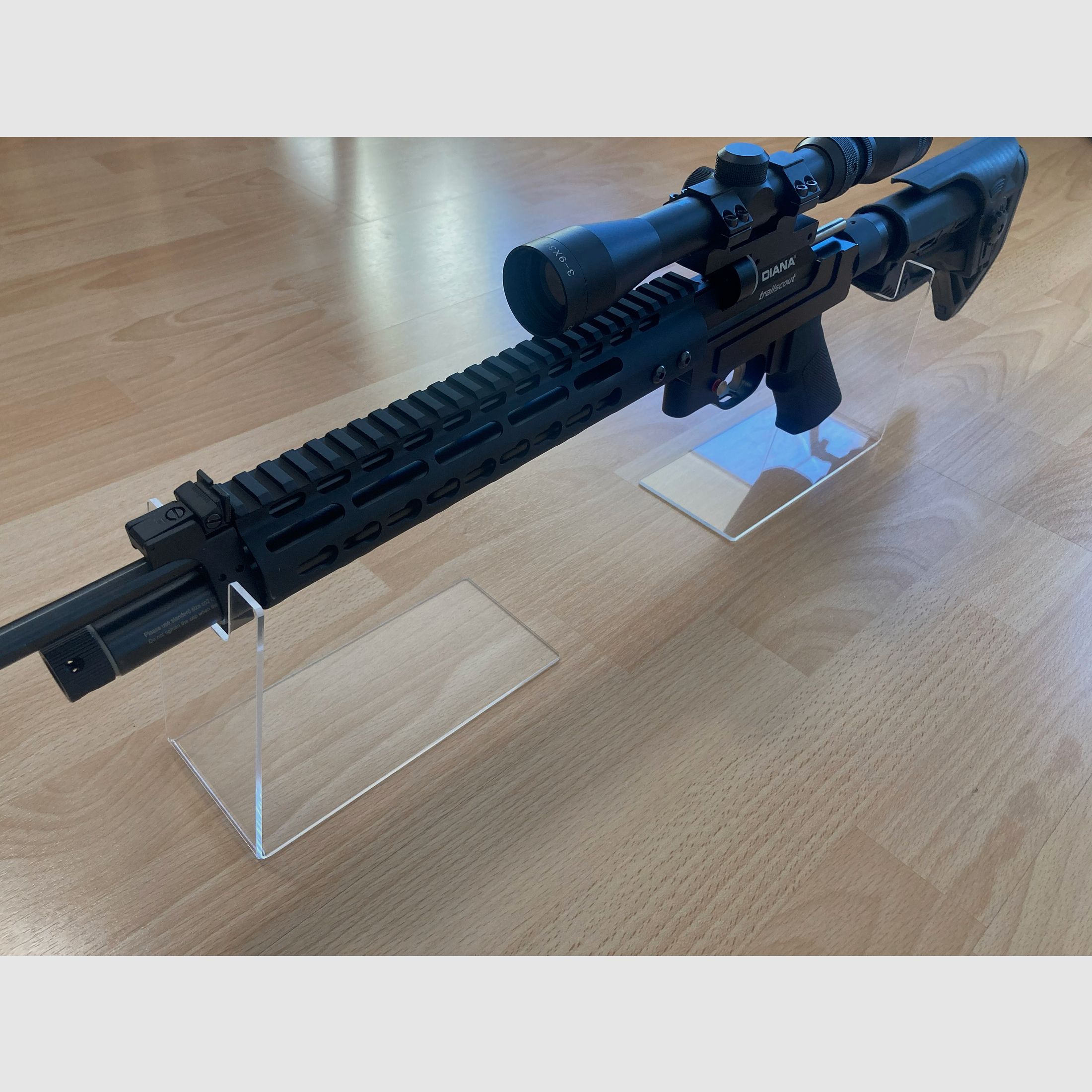 Diana Trailscout Luftgewehr 4,5mm Umbau AR15-Stil 7,5J, inklusive Zielfernrohr und 12J Ventil (nicht eingebaut)