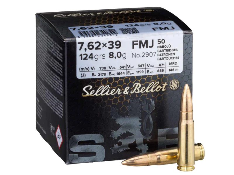 Sellier & Bellot 7,62×39 FMJ 124gr