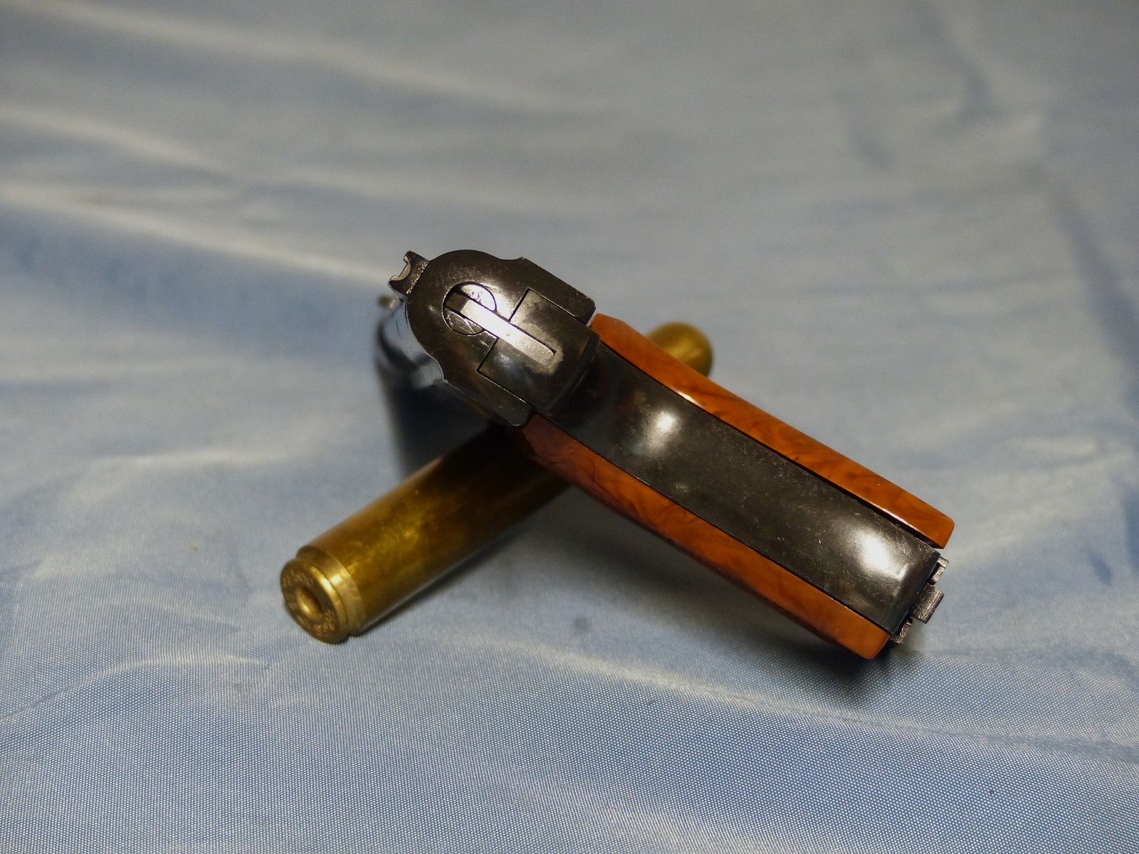 Schreckschuss Gas Pistole Rhöner SM Mod. 15 Cal. 8 mm Knall PTB 83 aus 1975 OVP vintage