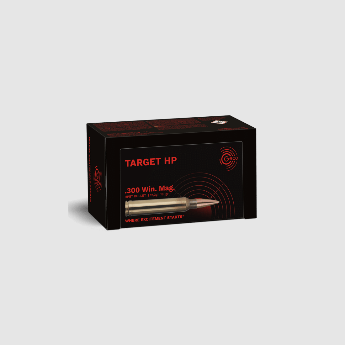 .300 Win. Mag. Geco Target HP 12.3g / 190grs.