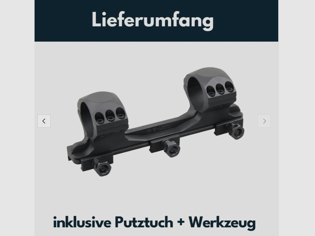 Vector Optics XASR-3010 X-Accu Blockmontage für 30mm Tubus, 21mm Picatinny, h= 32mm